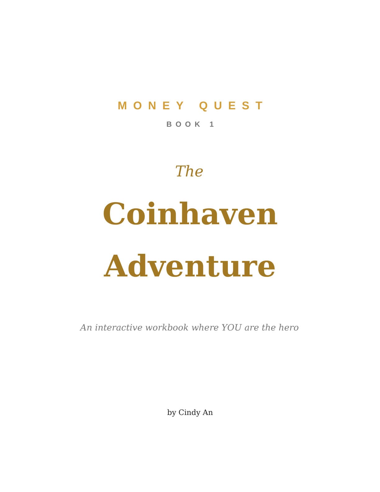 Money Quest workbook 1: The Coinhaven Adventure cover